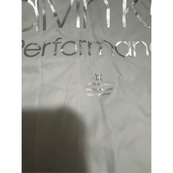 Calvin Klein white black performance puffer leight weight  jacket 1X - Picture 6 of 8